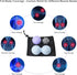 Set Set) JIEJUNJI Massage Balls for Deep Tissue Muscle Relief, Trigger Point & Myofascial Release, Full Body Use