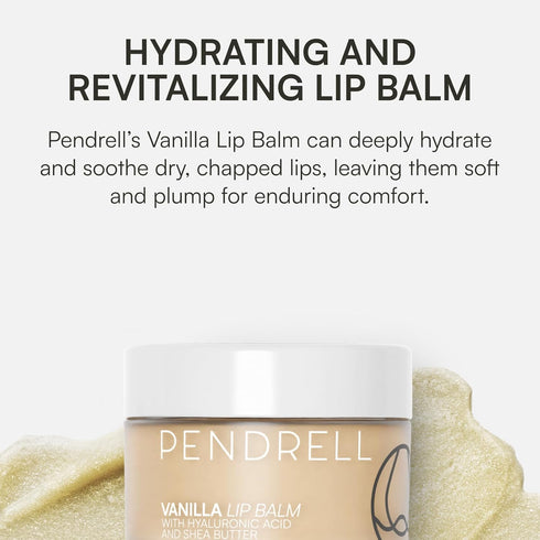Vanilla Lip Balm - Soothing Hydrating Lip Balm for Men and Women, Infused with Hyaluronic Acid, 30g