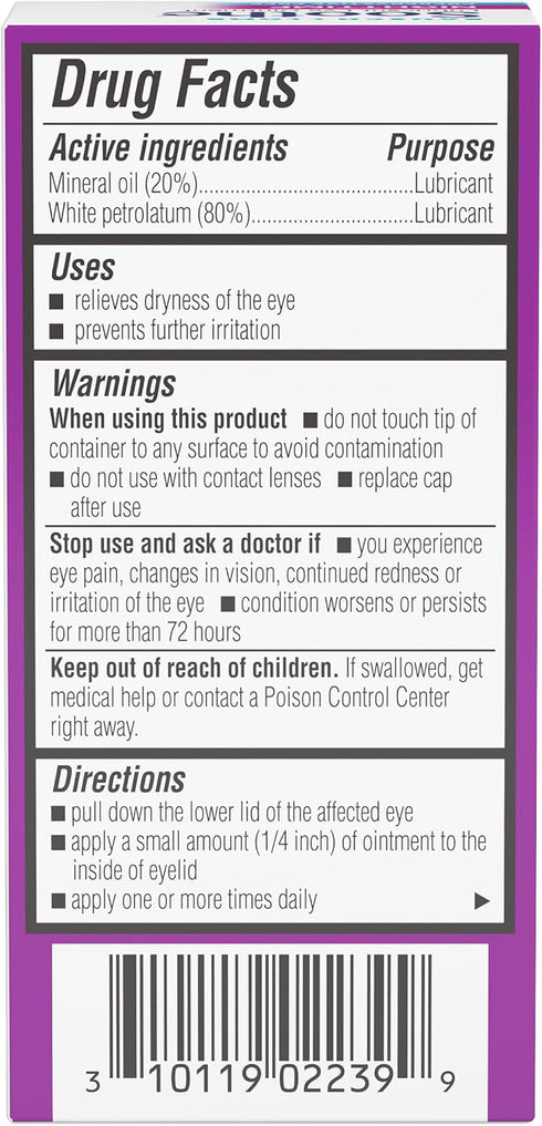 Soothe 0.12 (Pack 1) Bausch + Lomb Lubricant Nighttime Dry Eye Ointment, Ounce