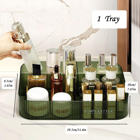 Makeup Organizer with Drawers, Stackable Large Cosmetics Storage Box, Ideal for Bathroom Countertop and Desk
