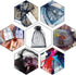 G2PLUS Black Organza Bags, 4x6 in Sheer Mesh Drawstring Gift Bags, Jewelry Pouches, Candy Bag for Halloween, Christmas,