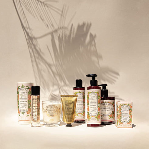 Panier des Sens Hand Cream for Dry Cracked Hands - Rose Geranium Lotion with Olive & Almond Oil, 2.5 fl oz