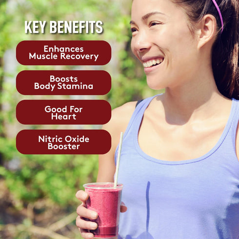 Organic Beet Root Powder, USDA Certified Nitric Oxide Supplement, Beet Juice Powder Superfood, 56 Servings, 8 oz