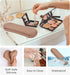 Silicone Travel Makeup Brush Holder, Makeup Bag, Silicone Makeup Case, Brush Travel Case (Pink), SILICONEBAG_001