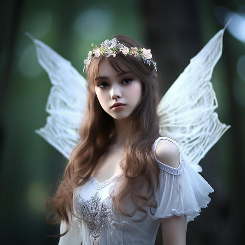 Vivivalue Floral Halo Boho Flower Headband, Floral Crown Headpiece for Wedding Party Prom Festival Pink