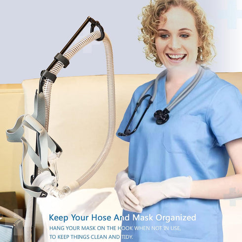 LONYEON CPAP Hose Holder - CPAP Hose Hanger for Bed Avoid Tangling and Prevent Blockage,Keeps The Air Hose Up and Away