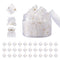 YOHAMA 36 PCS Clear Mini Hair Claw Clips, Great for Kids Adult Hairstyles, White Plastic Hair Clips, Strong Grip