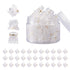 YOHAMA 36 PCS Clear Mini Hair Claw Clips, Great for Kids Adult Hairstyles, White Plastic Hair Clips, Strong Grip