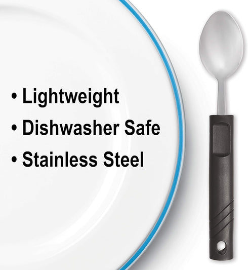 Rehabilitation Advantage Teaspoon with Lightweight Plastic Handle