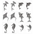 12 Sheets Temporary Tattoos for Men Adults, Maori Stingray Shark Whale Hippocampus Polynesian Tribal Hawaiian Fake Tattoo for Neck Arm Hands Leg