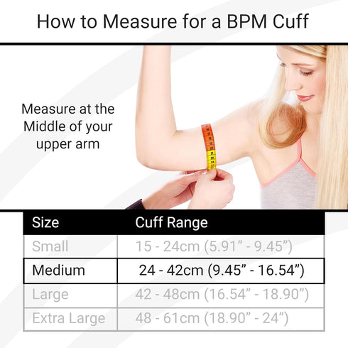 Replacement Cuff for Automatic Blood Pressure Monitor - Sized for Upper Arm Circumference 22 to 42 cm