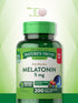 Melatonin 5mg - 200 Fast Dissolve Tablets, 100% Drug Free Supplement, Non-GMO & Gluten Free, Natural Berry Flavor by