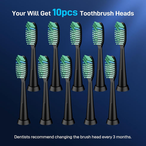 Mcuy Toothbrush Replacement Whitening Heads Compatible with TAO Clean Sonic Electric Toothbrush - Brush Heads Refills