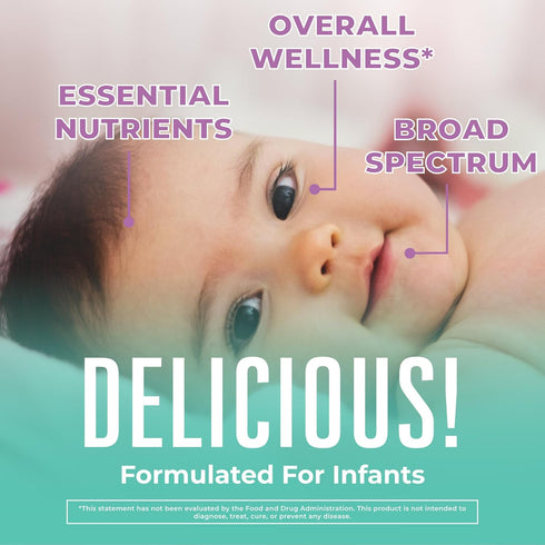MaryRuth Organics Multivitamin & Multimineral for Infants | USDA Organic | Sugar Free | Liquid Vitamins for Babies 6-12 Months | Immune Support & Overall Wellness | Vegan | Non-GMO | 2 Fl Oz