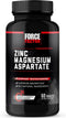 Force Factor Zinc Magnesium Aspartate, 60 Tablets for Testosterone, Performance, Sleep, Recovery Support