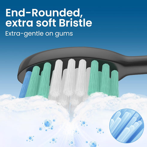 Replacement Toothbrush Heads 10 Pack for AquaSonic Black Series, Vibe Series, Black Series Pro, Duo Series Pro Electric