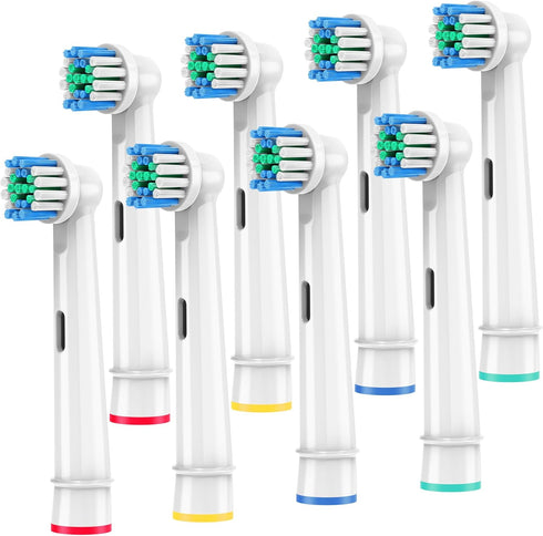 YEOSLL Replacement Toothbrush Heads Compatible with Oral B Braun,8 Pack Professional Electric Brush