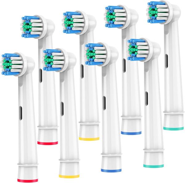YEOSLL Replacement Toothbrush Heads Compatible with Oral B Braun,8 Pack Professional Electric Brush