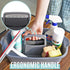 Large Gray Cleaning Supplies Caddy | Portable Household Organizer