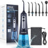 Cordless Water Dental Flosser Teeth Cleaner, INSMART 300ML Tank USB Rechargeable Oral Irrigator for Home & Travel, Blue