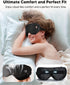 arboleaf Heated Eye Mask, Cordless Rechargeable Warm Compress for Dry Eyes & Better Sleep, Washable & Travel