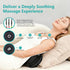 JUGOO Shiatsu Neck & Back Massager with Heat - Mothers Day Gifts for Mom, Corded Deep Kneading Massager Pillow