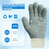 MIG4U Microfiber Dusting Gloves - House Cleaning Glove for Blinds, Windows, Furniture, Reusable Lint-Free Gray 2 Pairs