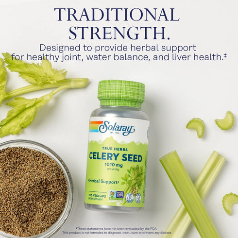 Solaray Celery Seed, 505 mg, 100 Vegetarian Capsules