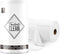 Microfiber Cleaning Cloth Roll - 75 Pack, 12" x 12", Reusable Washable Rags (White)
