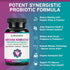 TRIO NUTRITION Nirvana Kombucha, Multi-Strain Probiotics & Prebiotic Blend with Organic Tea, Delayed-Release Capsules