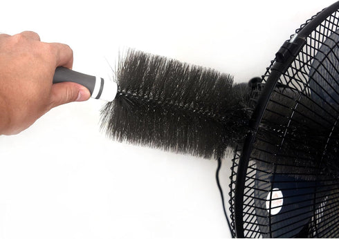 Fan Duster Cleaner Brush, Bendable Cleaning Brush for Tower Fans, Floor Fans, and Blinds, Gray