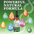 Calcium Magnesium Zinc Liquid Drops - 500mg Magnesium Glycinate, 1000mg Calcium with Vitamin D3, K2, B6, B12