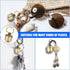 Katigate Pills Bottle Keychain, Copper Acorn Shaped Medication Small Empty Bottles Key Pendant Mini Pill Case Holder
