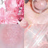 KYDA Highlighter Powder Spray, High Gloss Glitter Makeup, Soft Pink Shimmer Sparkling Powder