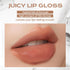 Mistine Lip Gloss, Non-sticky Lip Plumper, Lightweight Tint with 1% Peptide for Women, J01 Until Sunset 0.1 fl oz