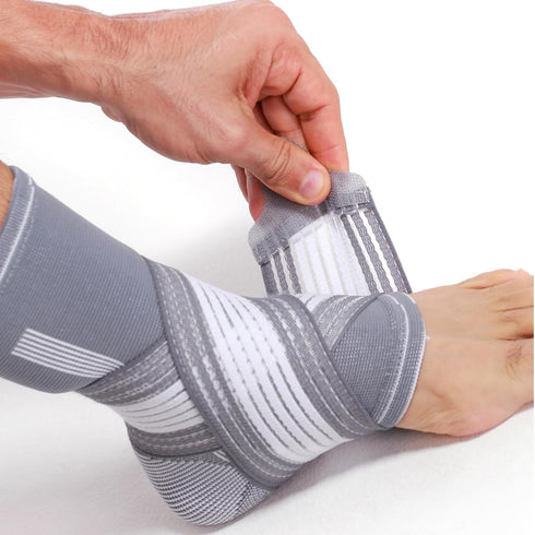 NeoTech Care Adjustable Ankle Support Brace, Gray, Size S, 1 Unit