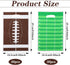 WJIAAA 60 Pcs Football Goodie Bags with Handle, Party Favors Treat Snack Bags Plastic Rugby Theme Goodie Bag for Sports