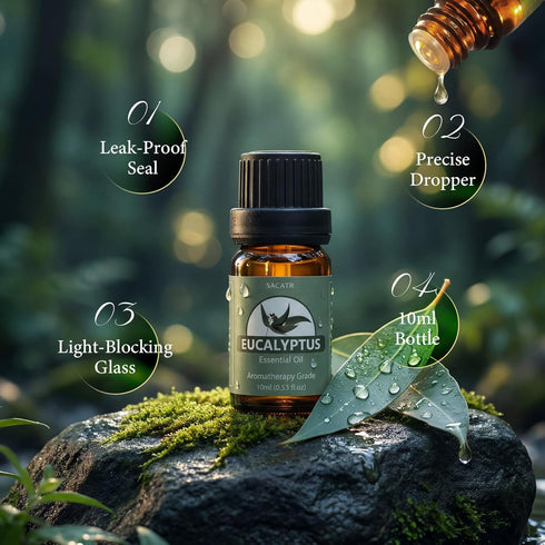 Set Making(40 10 ML) SACATR Essential Oils - Natural Essential Oils - Perfect for Diffuser, Humidifier,Aromatherapy