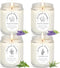 Scented Candle Gift Set, 4 Pack Soy Wax Scented Candles for Home