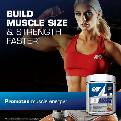 GAT SPORT JetMass Fast-Acting Volumizing Creatine System, 30 Servings, Tropical Ice Flavor