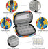 Skerhhux 7 Colorful Pattern Art Pill Case Travel Pill Organizer Weekly Day Portable with Zipper Medicine Box Pill Case