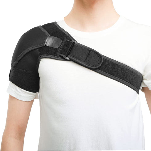 Injury Recovery Compression Support Sleeve, Shoulder Brace for Torn Rotator Cuff, Pain Relief, Fits Left and Right Arm