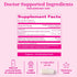 Pink Stork Magnesium Supplement for Women, 60 Capsules - Vitamin D, Mood, Natural Calm & Energy Levels, Pregnancy