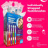 Toothbrushes Bulk Individually Wrapped - 55 Pack, Medium Bristles, Multi-Colored Toothbrushes for Adults and Kids