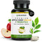 TRIO NUTRITION Apple Cider Vinegar Capsules with Multi-Strain Probiotics - Natural Sugar