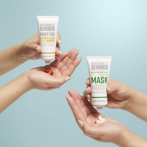 Naturally Serious Fruit-Tox Natural Resurfacing Facial Remedy, Vegan Exfoliator, Brightening Treatment, Cruelty-Free