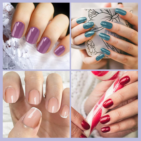 Maitys 168 Pcs Nail Stickers, 12 Sheets Full Wrap Polish Strips, Glitter Self Adhesive DIY Gel Nail Strips for Holiday