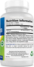 Best Naturals Vitamin D3 2000 IU (50 mcg) - 100 Tablets - 100 Days Supply - Helps Support Immune Health, Strong Bones and Teeth, & Muscle Function (100 Count (Pack of 1))