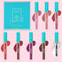 QiBest 7 Matte Liquid Lipstick Set with 1 Lip Plumper Gloss, Long Lasting, High Pigmented, Velvety Waterproof Lipgloss