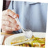 Hemoton 1 Set Elderly Tableware, Angled Grip Spoon, Handicapped Fork Spoon, Disability Aid Utensils, Stainless Steel